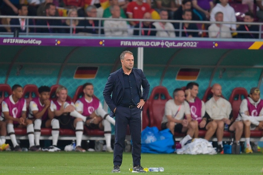 Hansi Flick en el Mundial de Qatar 2022 con Alemania