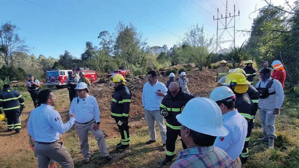 Autoridades se presentaron para controlar la situación y descartar población en riesgo. 