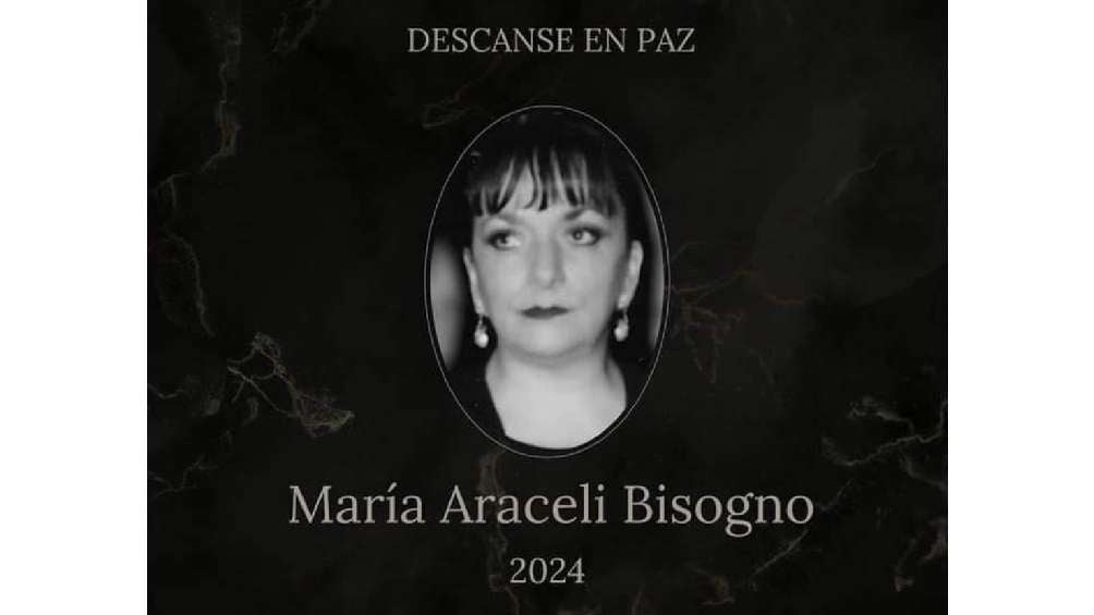 Araceli Bisogno falleció el pasado sábado a la edad de 71 años. 