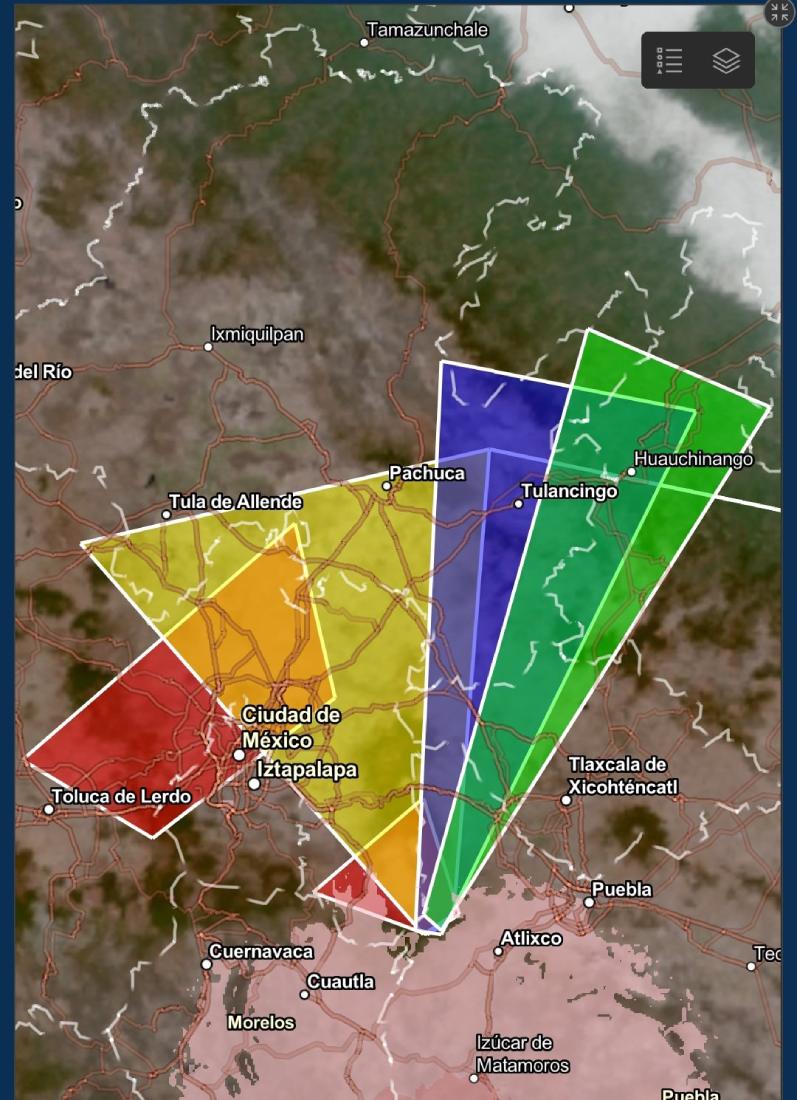 Estas son las zonas del país donde podría caer ceniza.