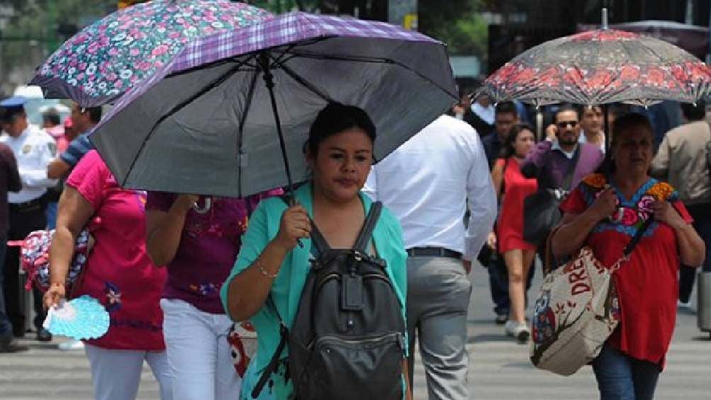 Para el centro y sureste del territorio nacional se esperan altas temperaturas. 