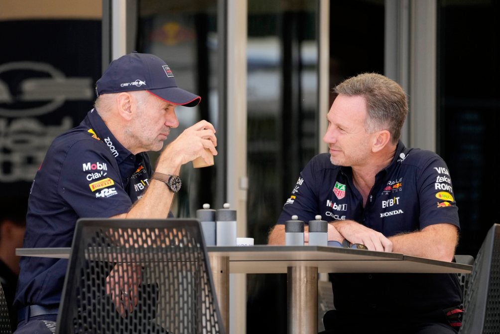 Horner con Adrian Newey en el Gran Premio de Baréin