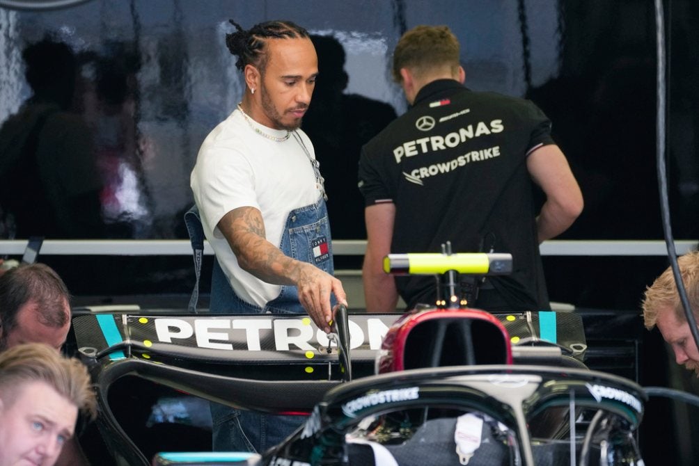 Hamilton en el Gran Premio de Baréin