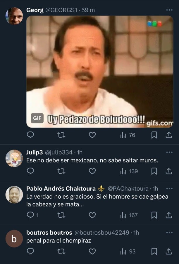 Comentarios de burla hacia el aficionado