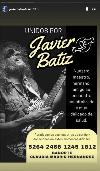 Las donaciones van a la cuenta de la esposa de Javier Bátiz.