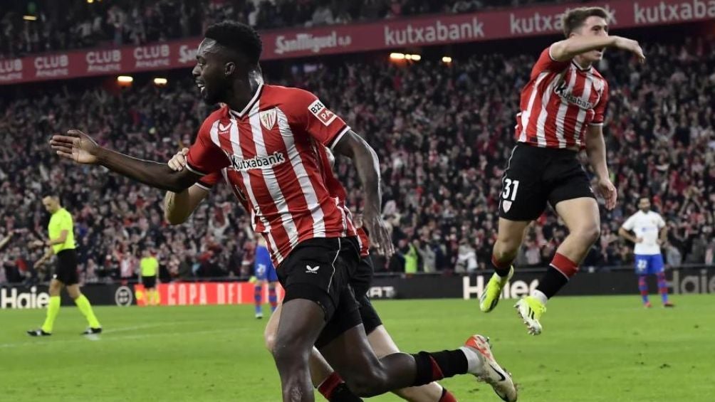 Iñaki Williams celebra un gol ante el Barcelona 