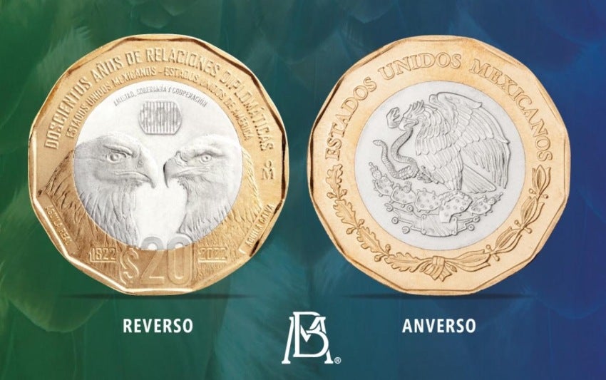 Una de las monedas de 20 de edición especial 