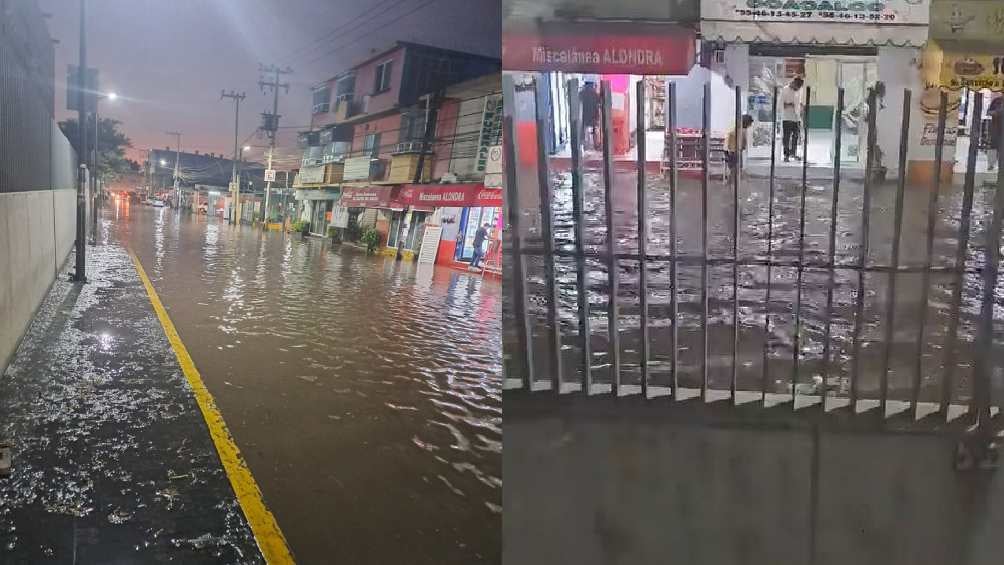 Tultitlán se inunda con agua potable por fractura a un ducto del Cutzamala