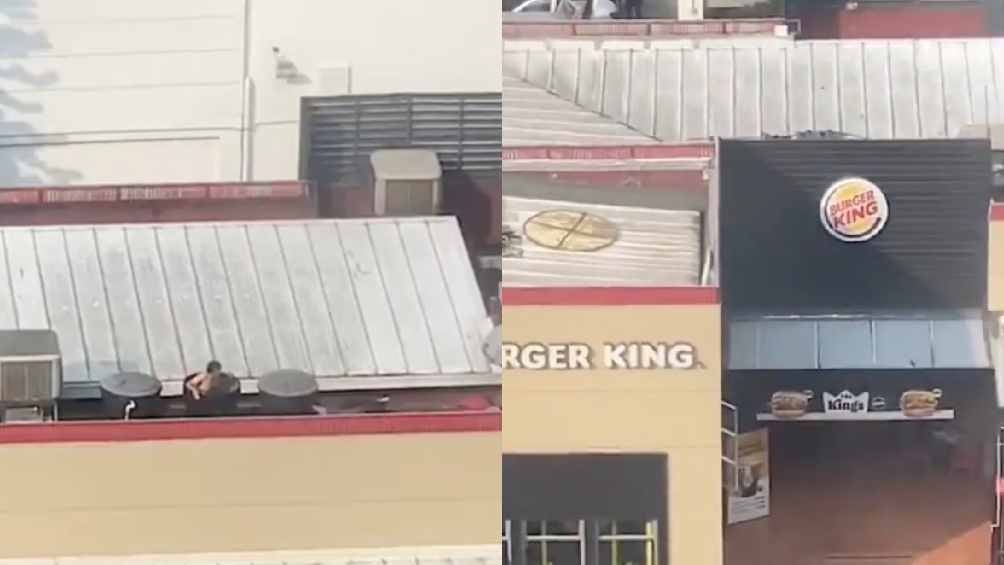 Captan a hombre bañándose desnudo en un tanque con agua de Burger King