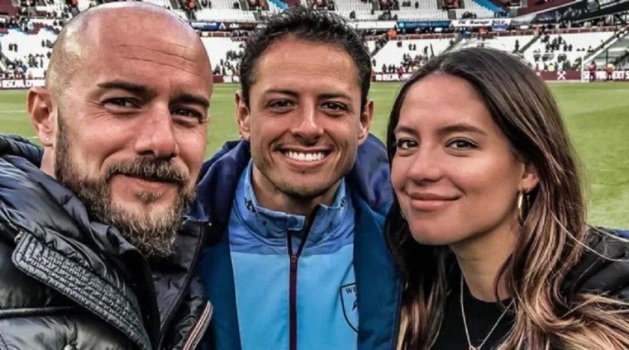 Diego Dreyfus con Javier 'Chicharito' Hernández en Londres