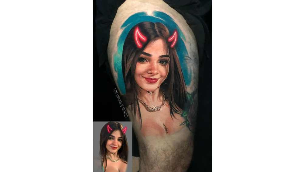 La influencer ha recibido más de 60 fotos con tatuajes inspirados en su figura. 