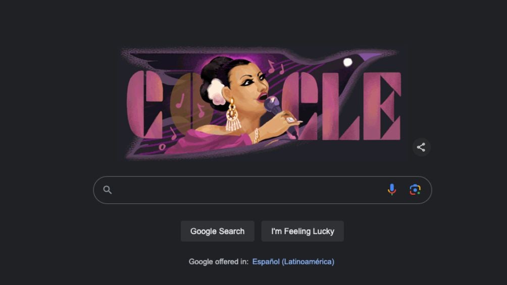 Google rinde homenaje a Lola Beltrán por su cumpleaños