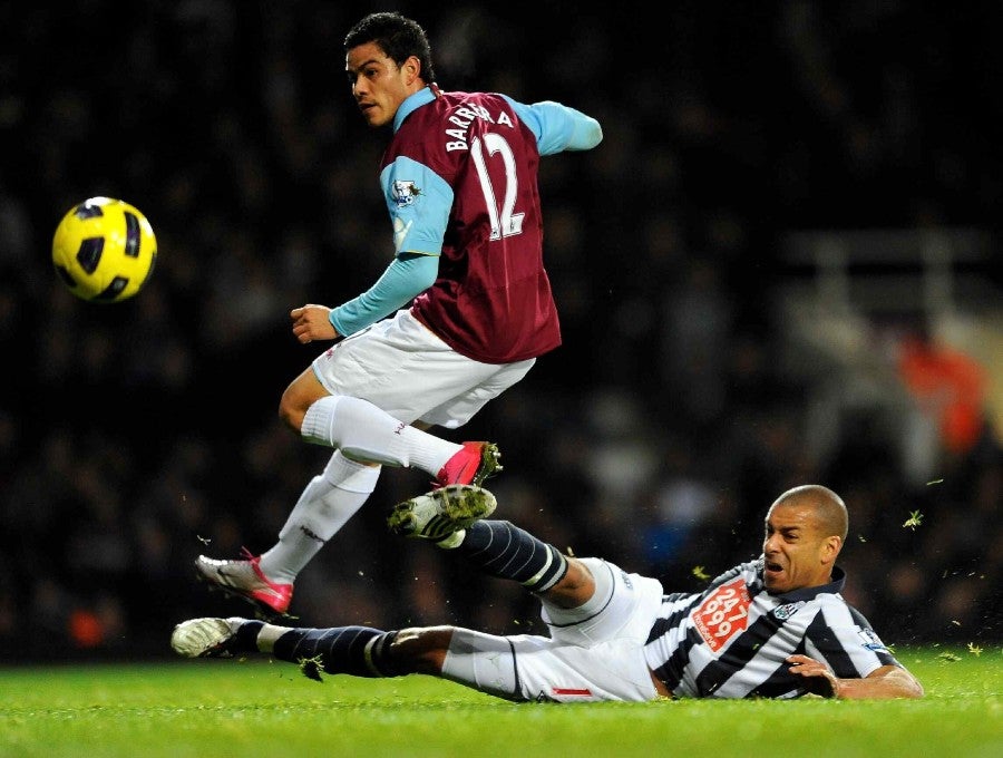 Pablo Barrera con West Ham