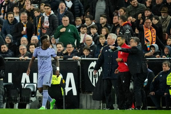 Vinicius Jr. durante el partido contra Valencia