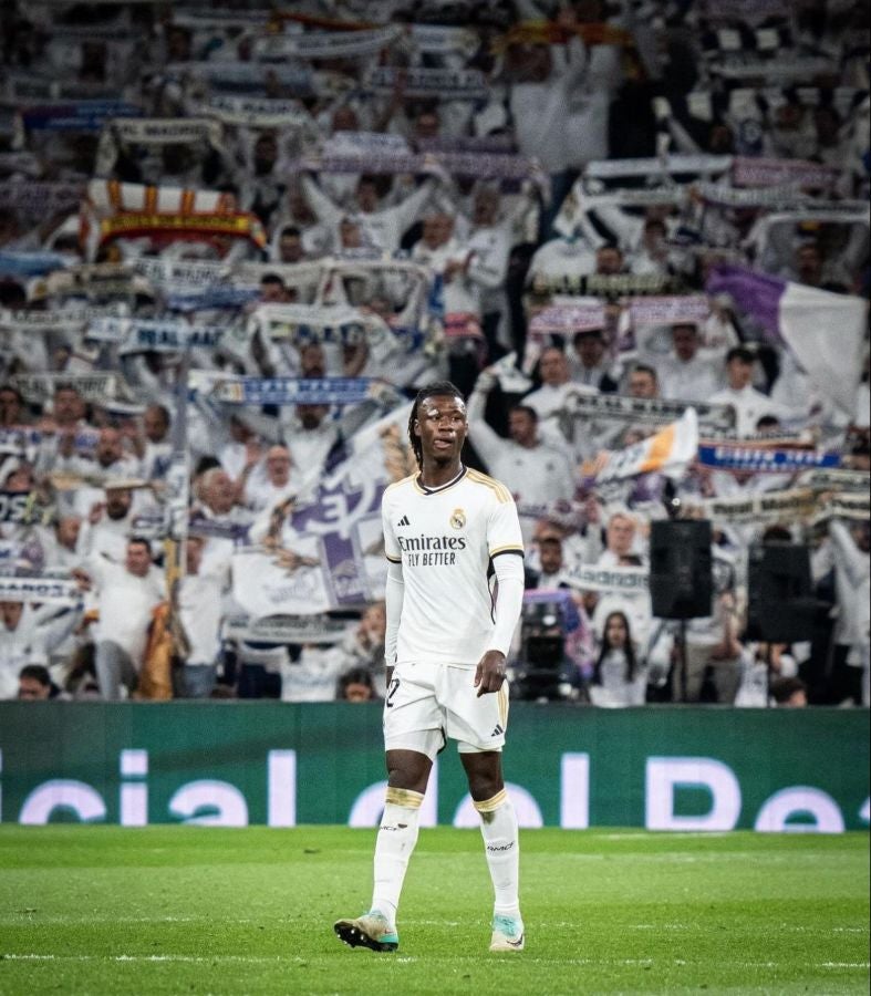 Eduardo Camavinga en el Estadio Santiago Bernabéu