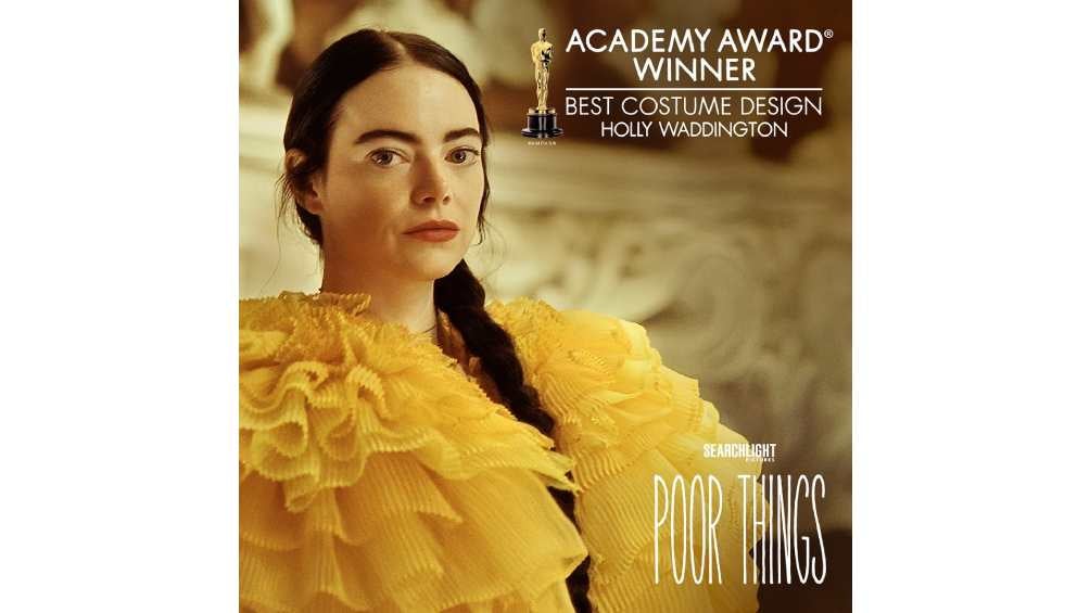 'Poor Things' le ganó otro premio a ' Barbie', al llevarse la categoría 'Mejor Diseño de Vestuario'. 