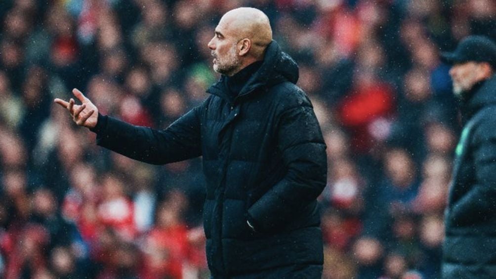 Guardiola en el encuentro ante Liverpool