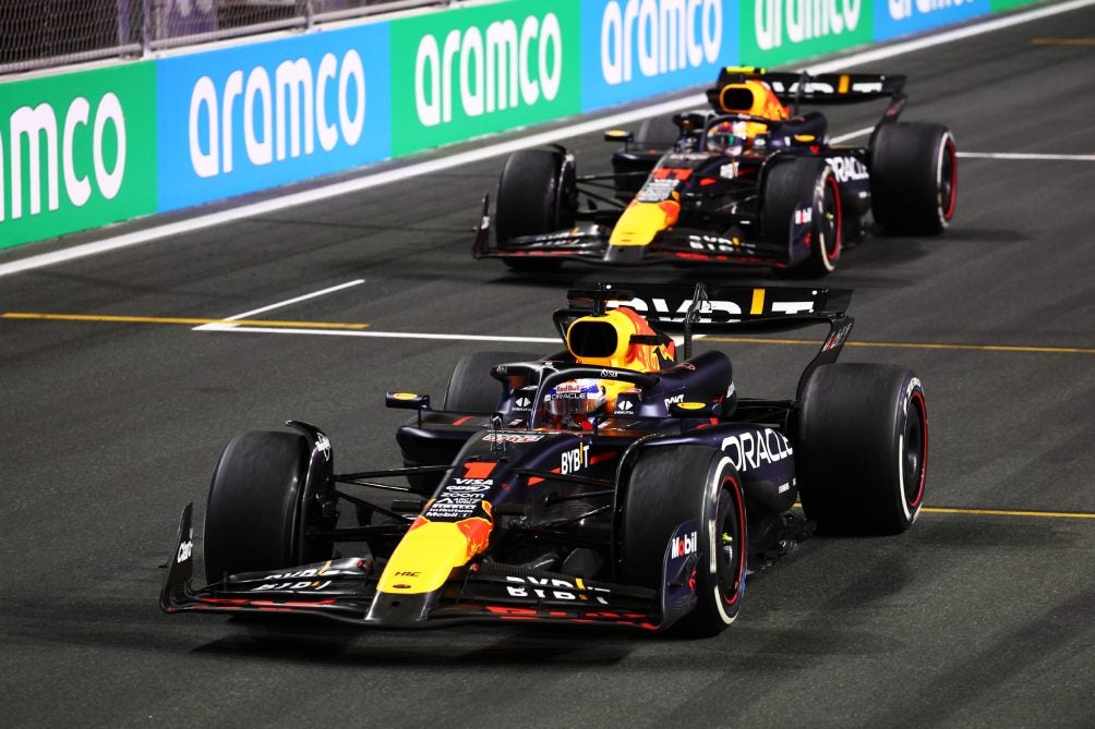 Max y Checo en Arabia Saudita