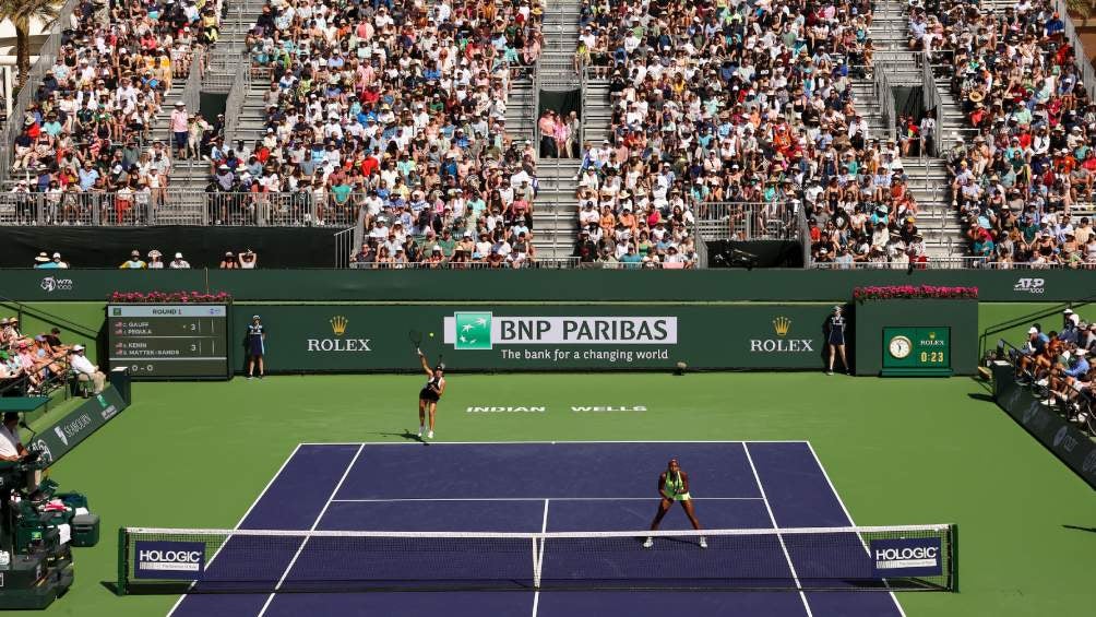 Indian Wells se juega en California, donde América tiene bastantes aficionados