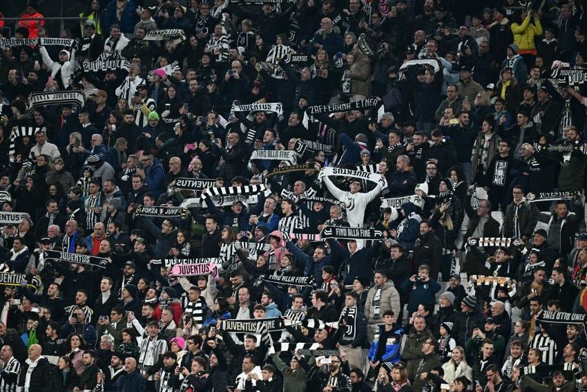 Afición de Juventus en un partido