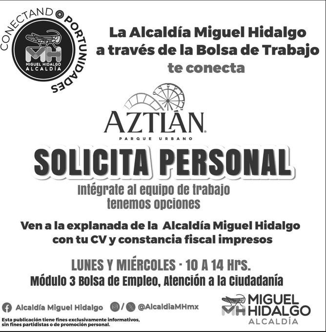 Los interesados para trabajar en el parque, esto es lo que piden.