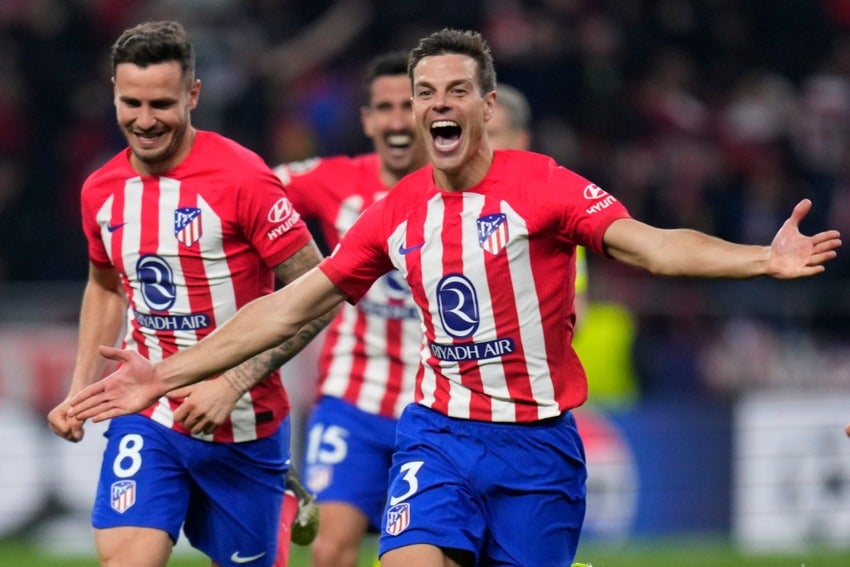 Festejo de los colchoneros tras su pase 