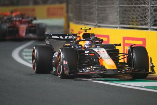 Checo Pérez durante el GP de Arabia Saudita