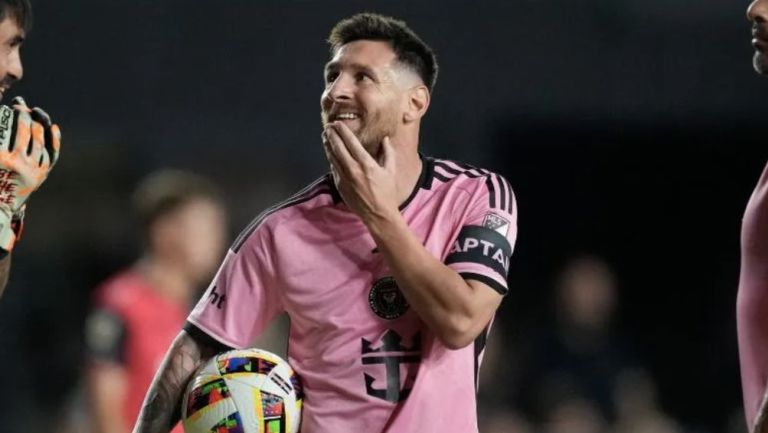 Messi en juego ante el Inter Miami