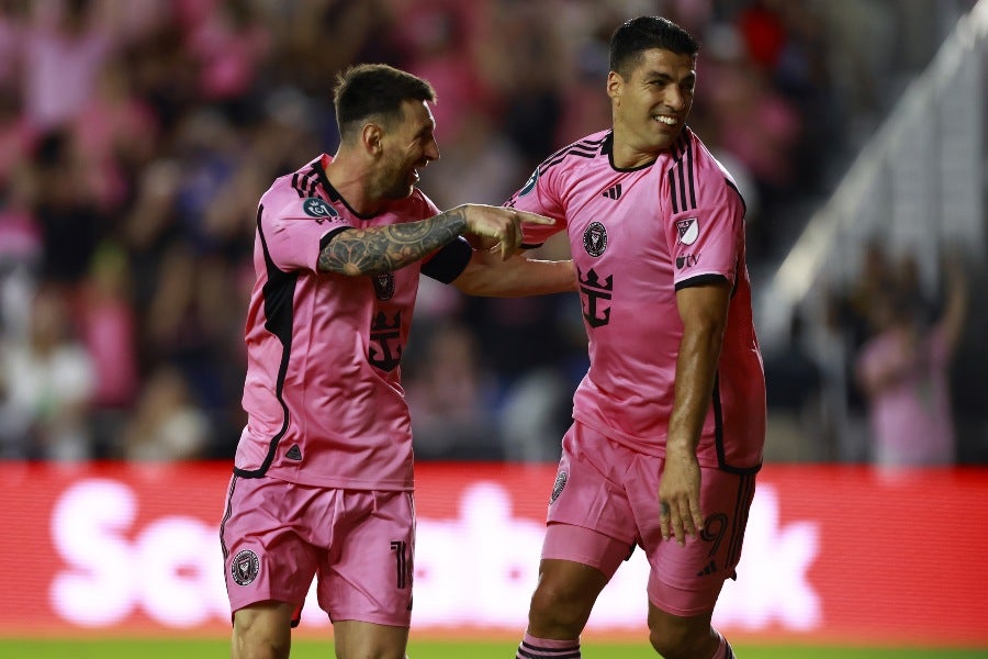 Lionel Messi y Luis Suárez con Inter Miami