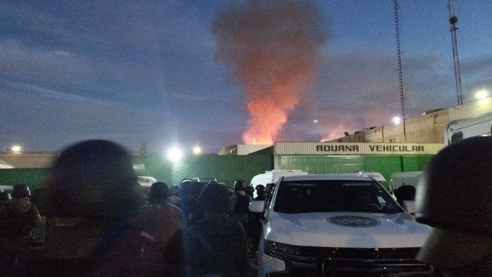 Reportan incendio en penal de San Luis Potosí