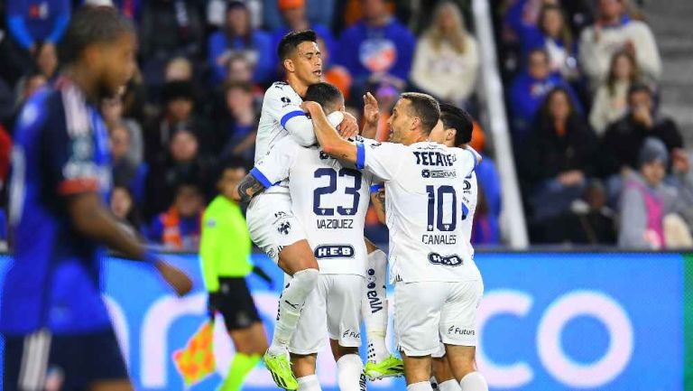 Rayados, en festejo de gol