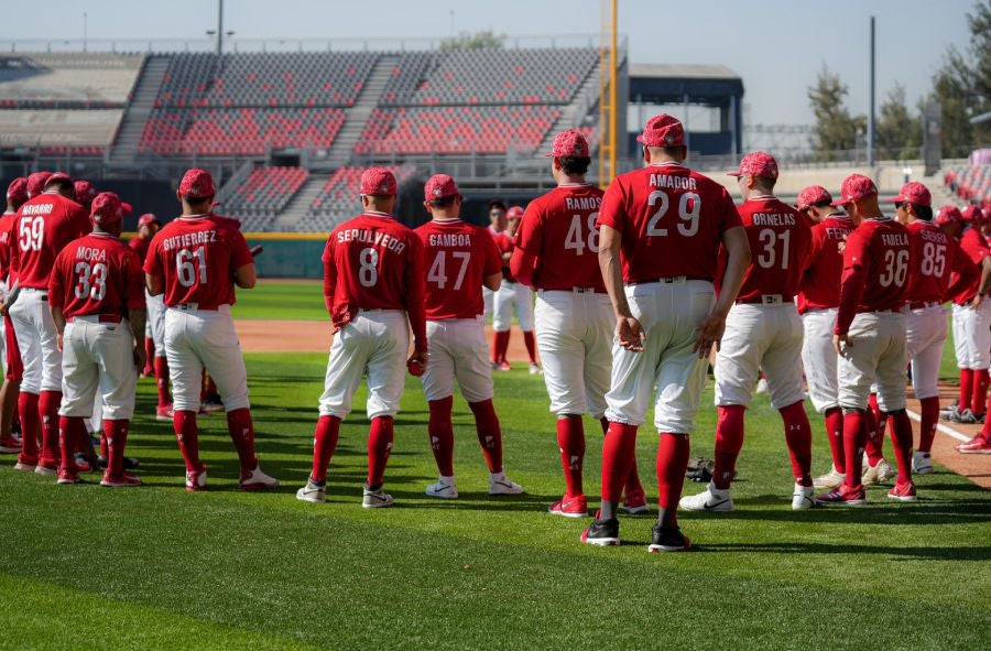 Diablos Rojos en entrenamiento