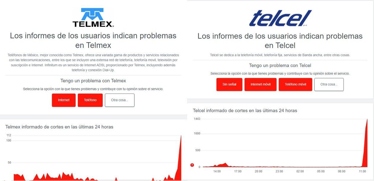 Los primeros reportes indican el mal funcionamiento.