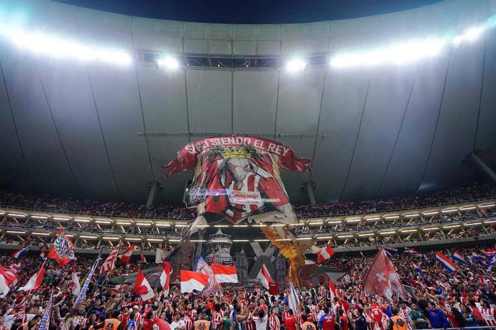 El tifo que desplegó la afición rojiblanca