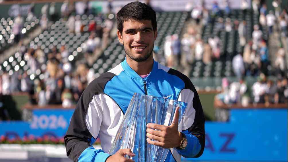 ¡Defendió su título! Carlos Alcaraz venció a Daniil Medvedev para coronarse en Indian Wells