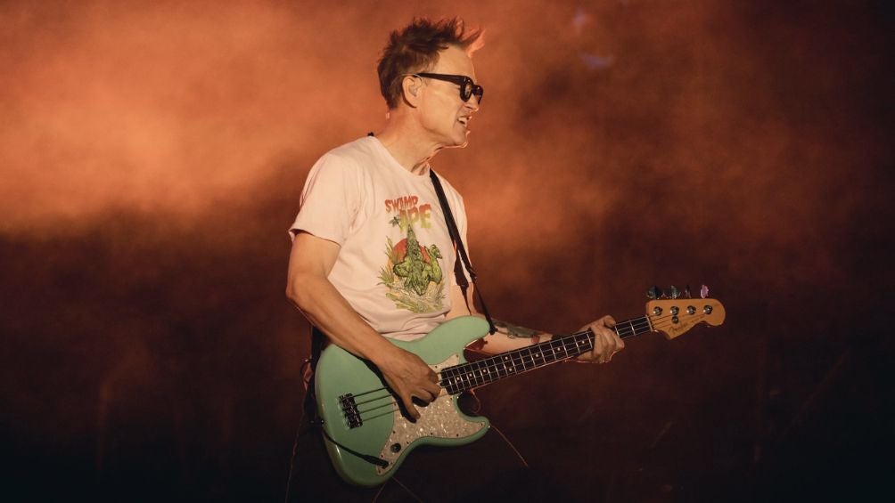 Mark Hoppus en su show en Lollapalooza