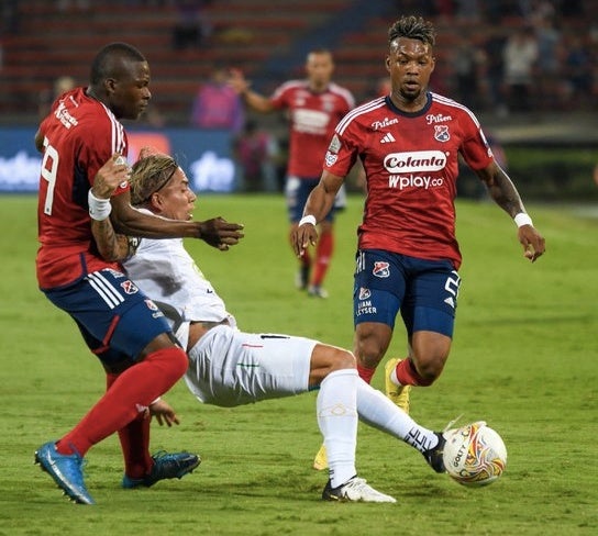 Moreno en el partido ante Independiente Medellin