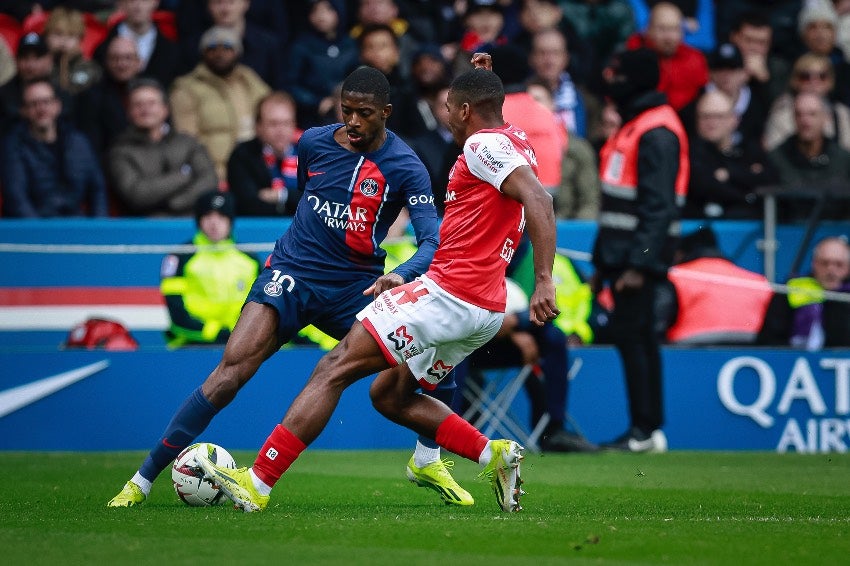 Dembélé en un partido de PSG