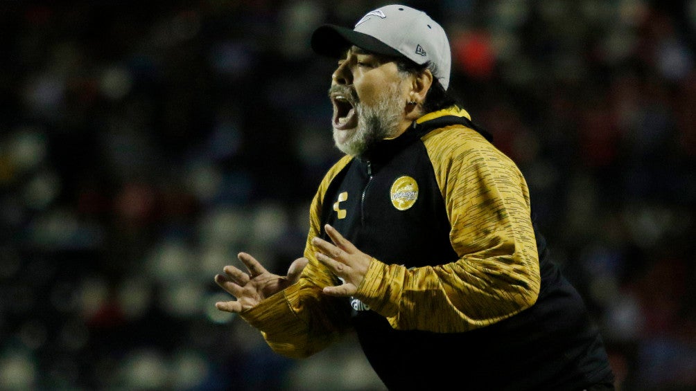 Maradona en su etapa por México con Dorados