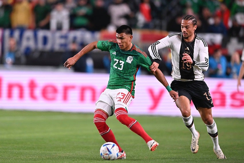 Jesús Gallardo en un partido del Tricolor