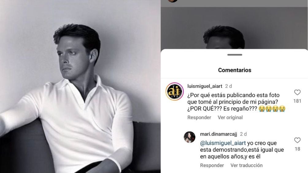 Luis Miguel compartió imagen hecha con Inteligencia Artificial, y le reclaman, ya que no es suya