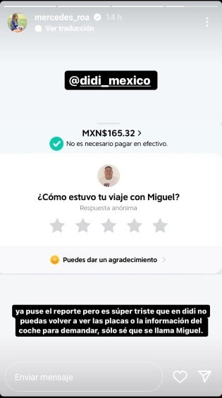 Estos son los datos del viaje de la influencer.