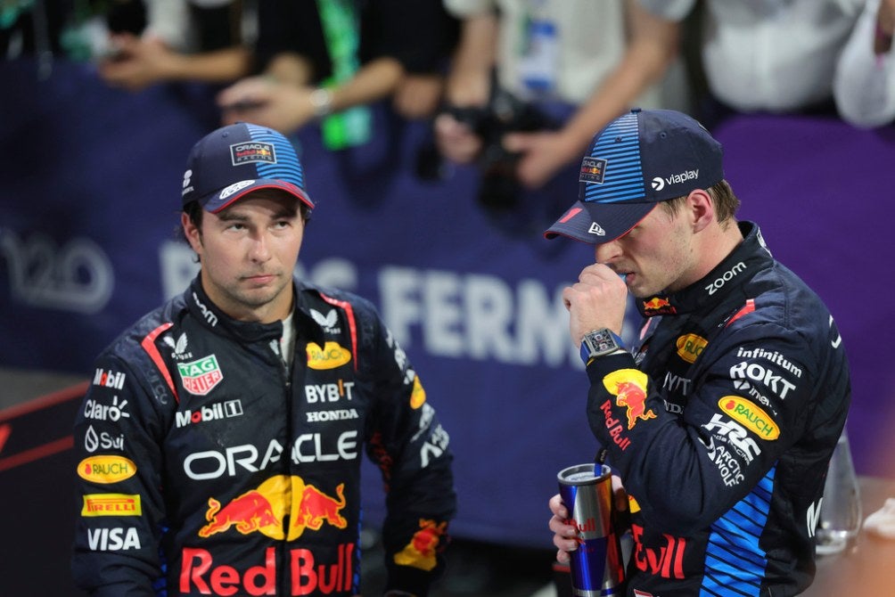 Checo y Max Verstappen en Jeddah