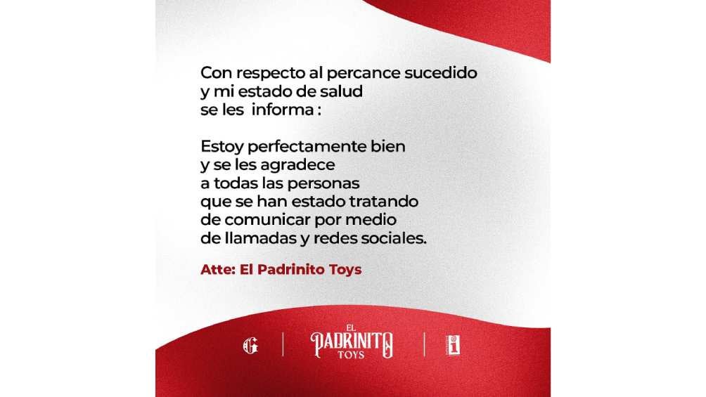 El cantante compartió un comunicado para tranquilizar a sus fanáticos. 