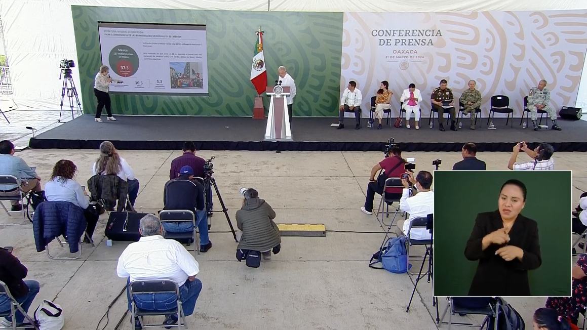 El Presidente Andrés Manuel López Obrador trató el tema de los migrantes.