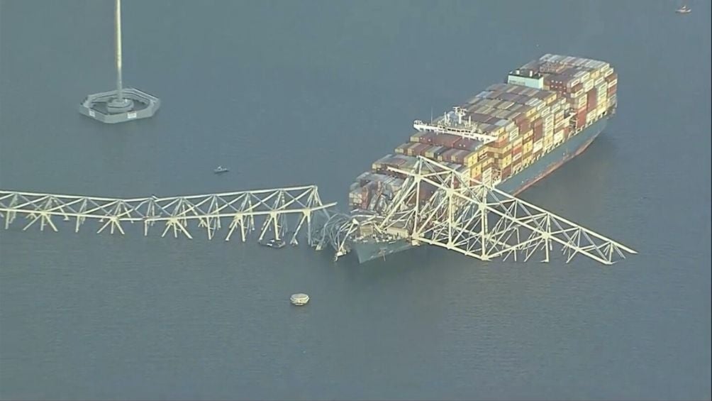 El carguero que se estrelló en el puente de Baltimore