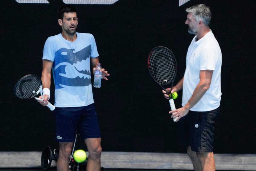 Novak Djokovic dice adiós a su entrenador, Goran Ivanisevic