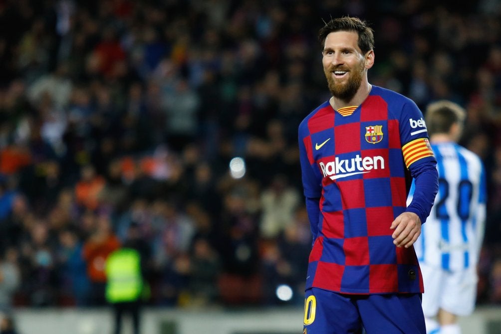 Messi como capitán de Barcelona