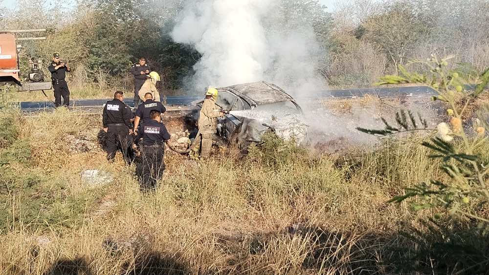 El accidente pasó en la carretera Mérida-Progreso.