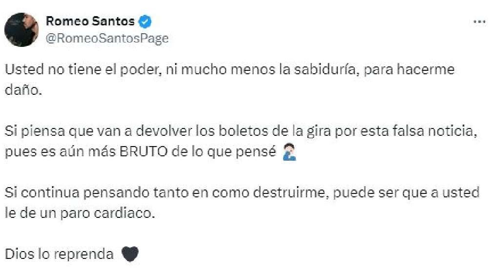 Mediante redes sociales el 'Rey de la bachata' mandó un contundente mensaje. 